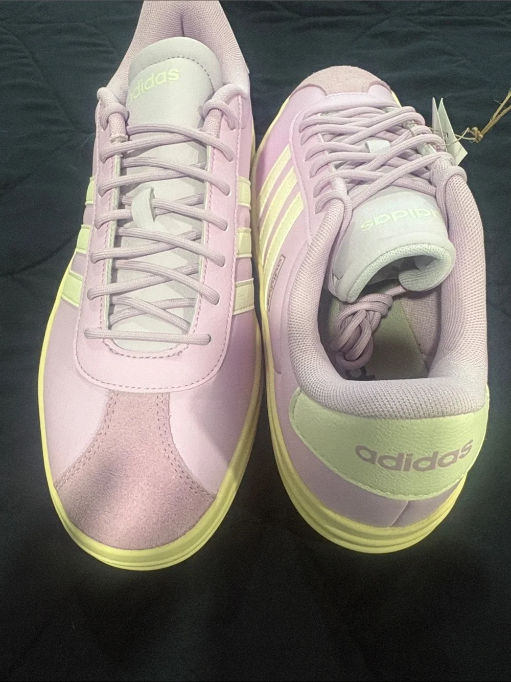 adidas Women’s Lavender & Cream Low-Top Sneakers
